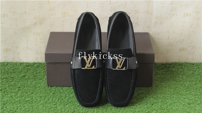 LVS Shoes Black Suede